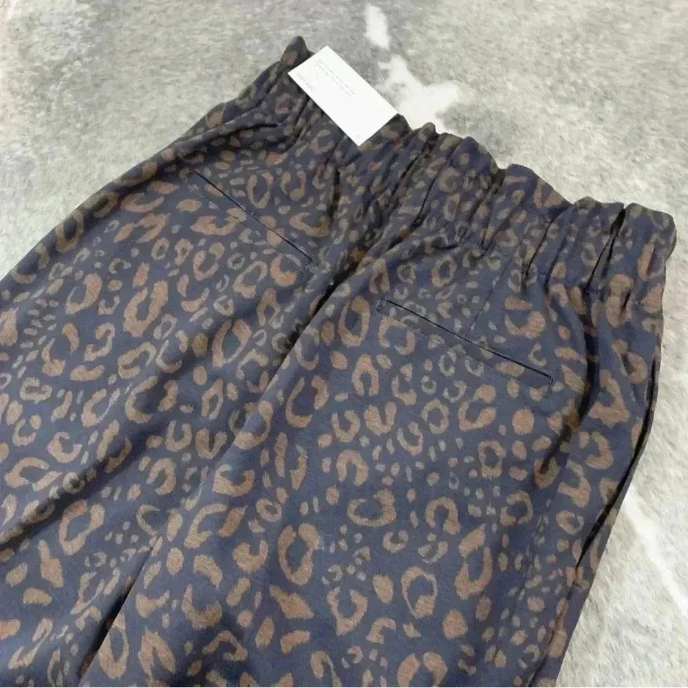 NWT Ann Taylor Animal Print Paperbag Pants